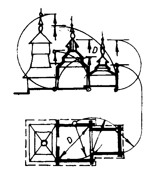 План та розріз первісної частини