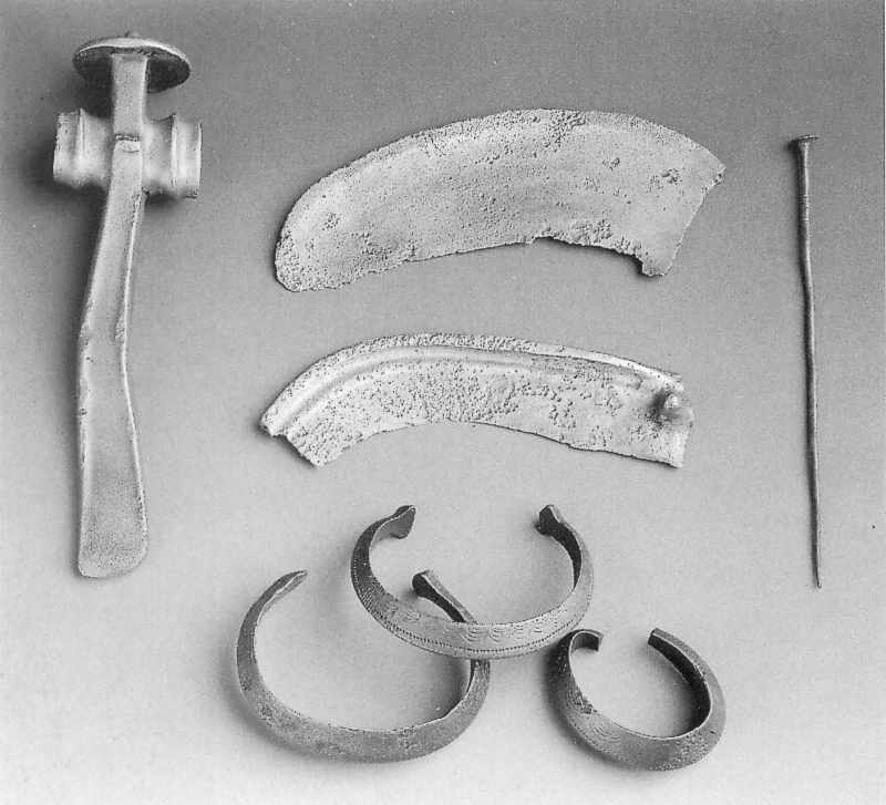 Бронзові предмети Сабатинівська культура. 14..12 ст. до н.е. Бронза. Зі… Бронзові предмети