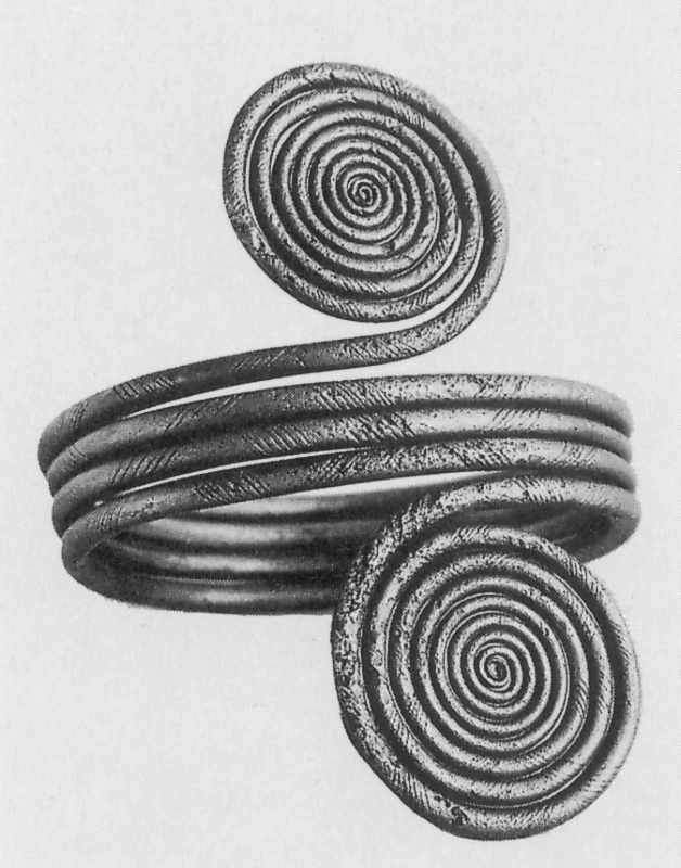 Спіральний браслет Білозерська культура. 13 ст. до н.е. Бронза. Розміри… Спіральний браслет