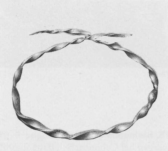 Гривна Кімерійці. 8 ст. до н.е. Золото. Розміри 10.1: 7.4 см. Курган біля… Гривна