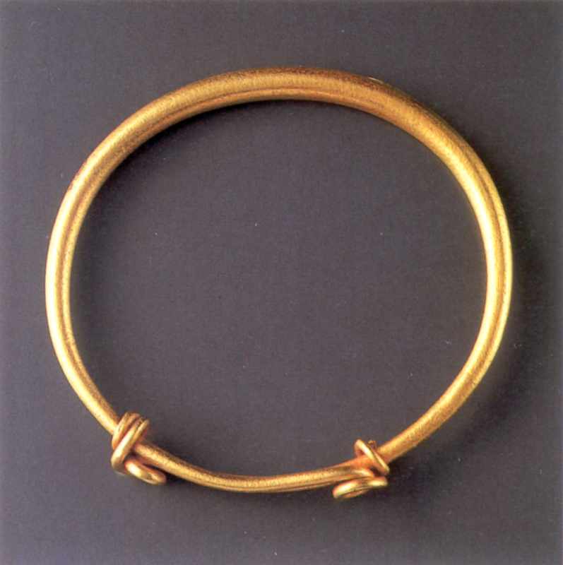 Браслет Греція. 1 ст. н.е. Золото. Діаметр 4.4..4.8 см. Пантікапей (Керч).… Браслет