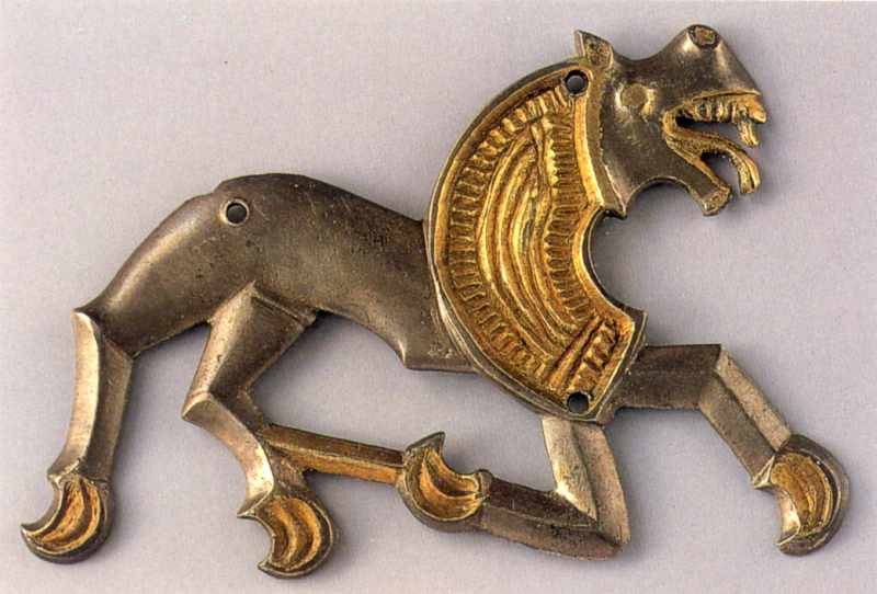 Пластина у формі коня Ранні слов’яни, 6 ст. Срібло. Розміри 10: 6 см. … Бляшка 2 (?)