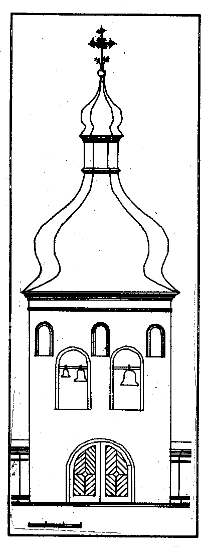 Західний фасад дзвіниці