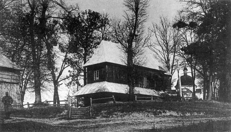 Городовичі. Церква Собори Пр. Богородиці, XVIII ст. Розібрана на поч. ХХ ст.… 1900-і рр. Загальний вигляд з позиції А1