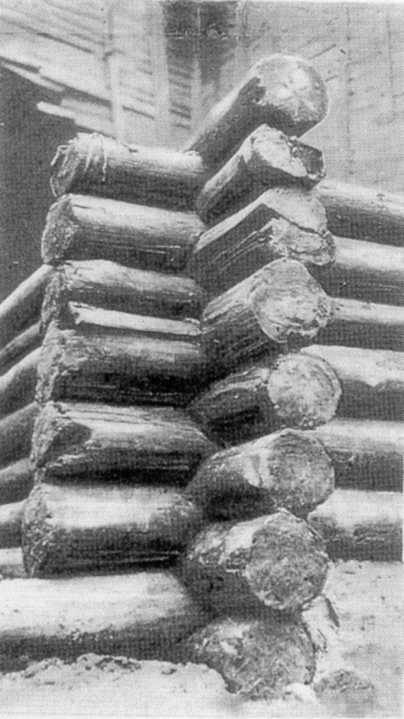 1972 р. Фрагмент зрубної конструкції