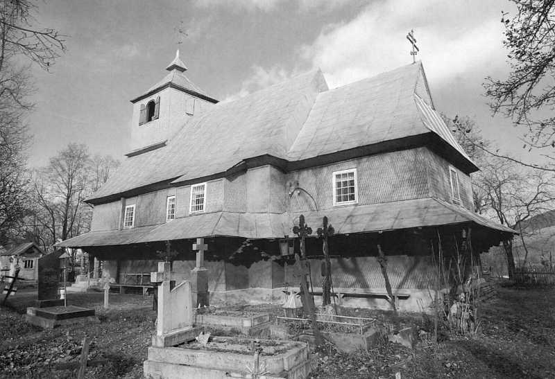 Лазищина. Церква св. Петра і Павла, 1827 р. Світлина 1994 р. Джерело: Сирохман… Церква св.Петра і Павла