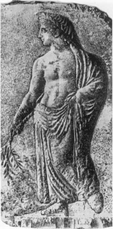 Рельєф дерев’яного саркофага