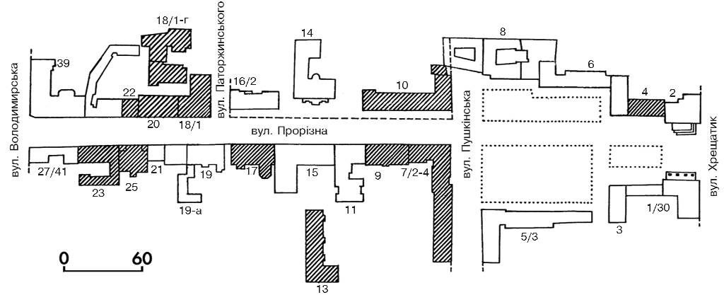 458. Прорізна вулиця, 19–20 ст. (архіт., іст., містобуд.). З’єднує вулиці… 2003 р. Звід пам’яток Києва