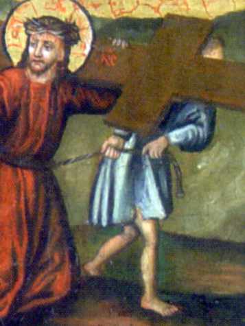 Слуга тягне Ісуса