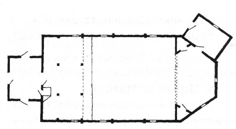 План церкви. За: Cieslik-Sygowska I. Drewniane cerkwie w Swierszczowie na tle… План церкви. За: Cieslik-Sygowska I.…