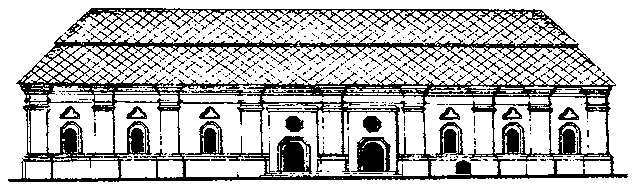Пекарня. Східний фасад. 1722 – 30.