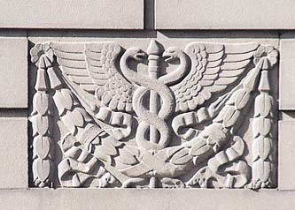 Рельєф із кадуцеєм