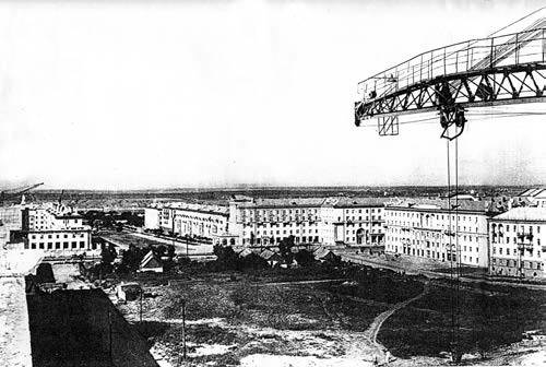 1957 р. Будівництво пл. Маяковського