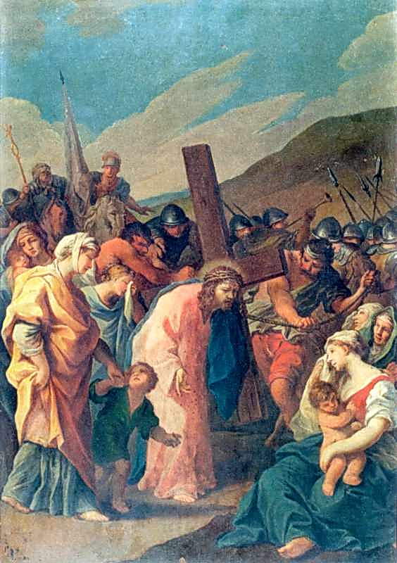 Стація VIII. „Христос, несучи хреста,…