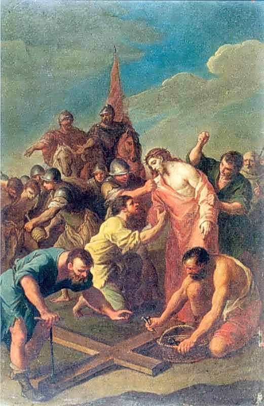 Стація X. „З Христа зривають одяг”