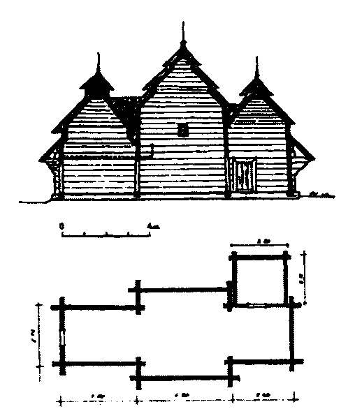 Поздовжній переріз і план