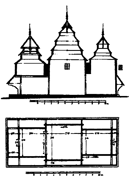 Поздовжній переріз і план
