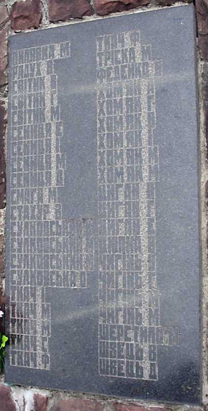 Плита 4 з іменами