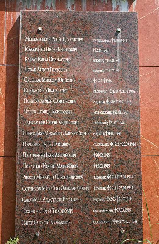 Плита 2 з іменами