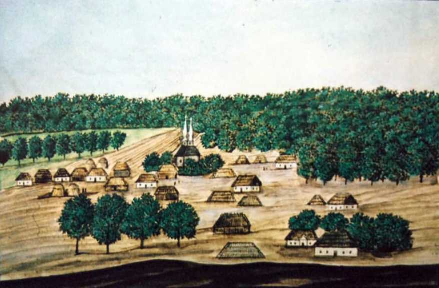1854 р. Панорама села