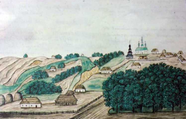 1854 р. Панорама села