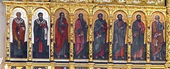 Апостольський ряд, ліва половина