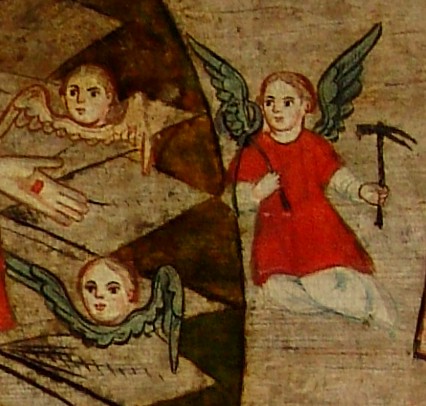 Ангел з кліщами та молотком