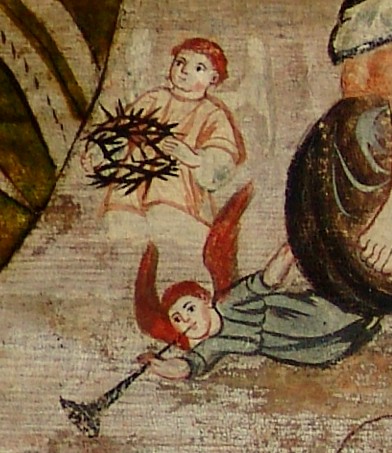 Ангели з терновим вінцем та трубою