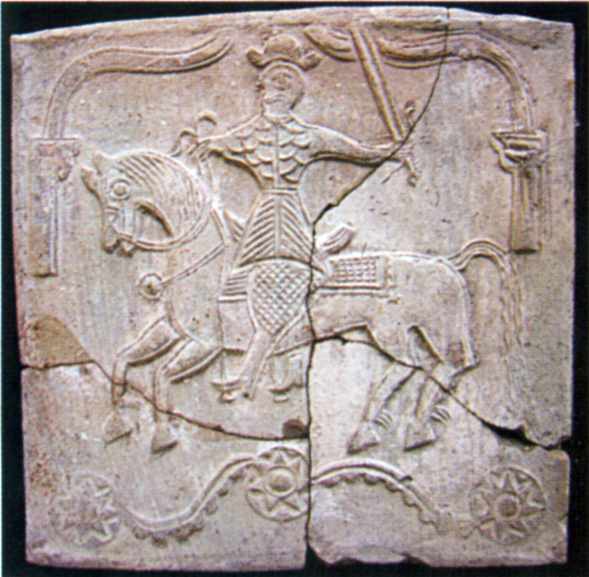 Пічні коробчасті кахлі (глина); Верхній Салтів, кінець XVII – XVIII ст. (20:20… Пічні коробчасті кахлі