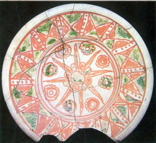 Розфарбовані тарелі (глина); Верхній Салтів, XVIII – початок XIX ст. (діаметр… Розфарбована таріль