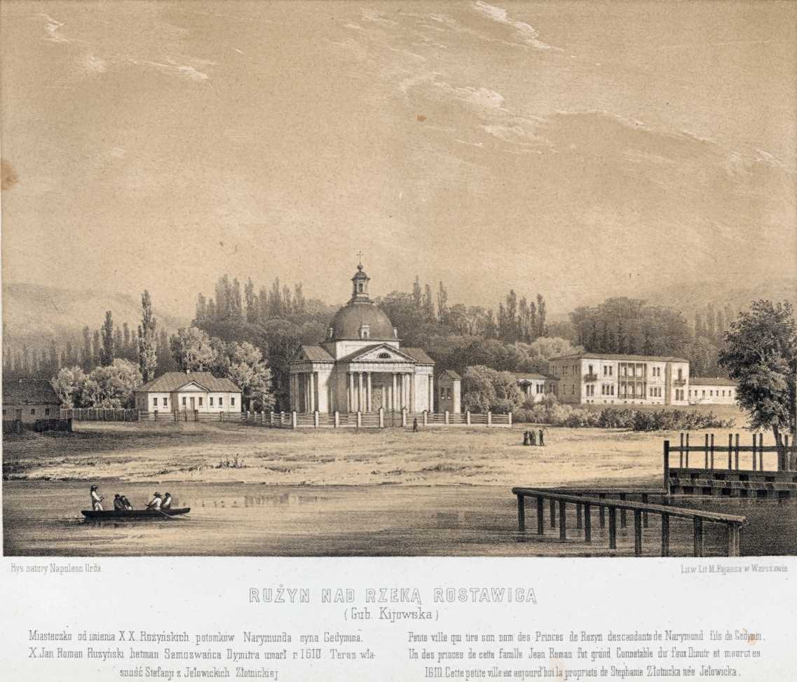 [1875 р.] Панорама містечка із костелом