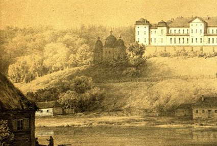 Церква Вознесіння і фрагмент палацу