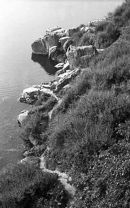 1977 р. Ріка Рось біля замчища