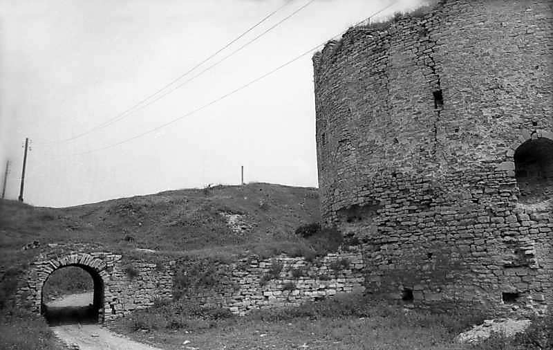 1977 р. Брама Нового замку і фрагмент…