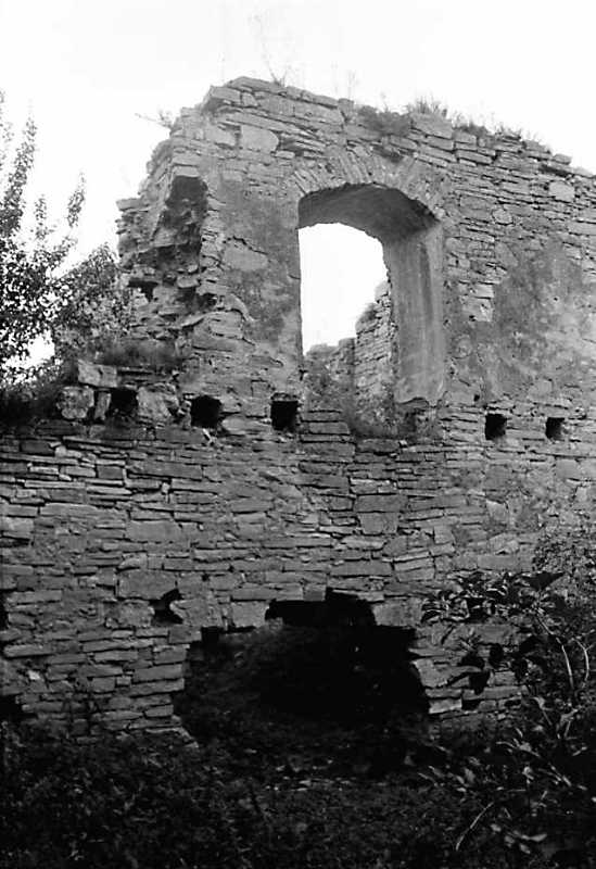 1989 р. Фрагмент муру 12. Вигляд з…