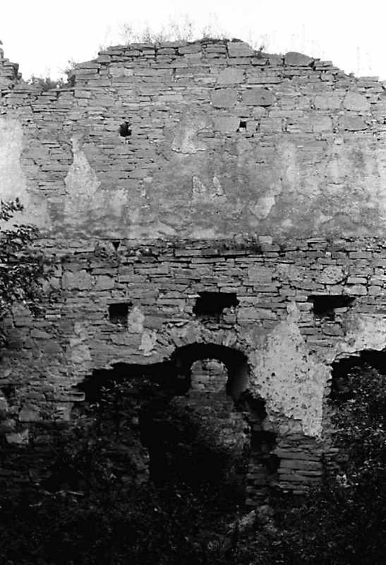 1989 р. Фрагмент муру 10. Вигляд із…