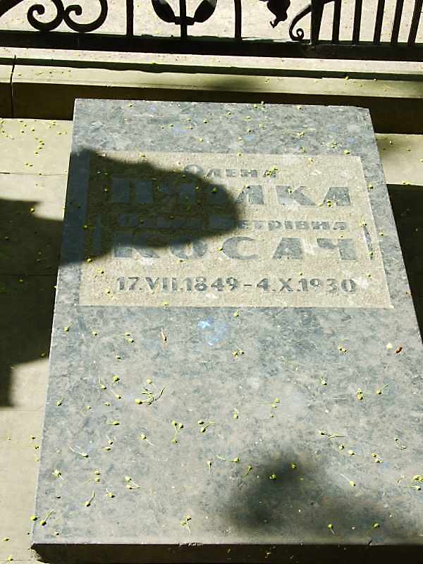Надгробие Елены Пчилки на старом…