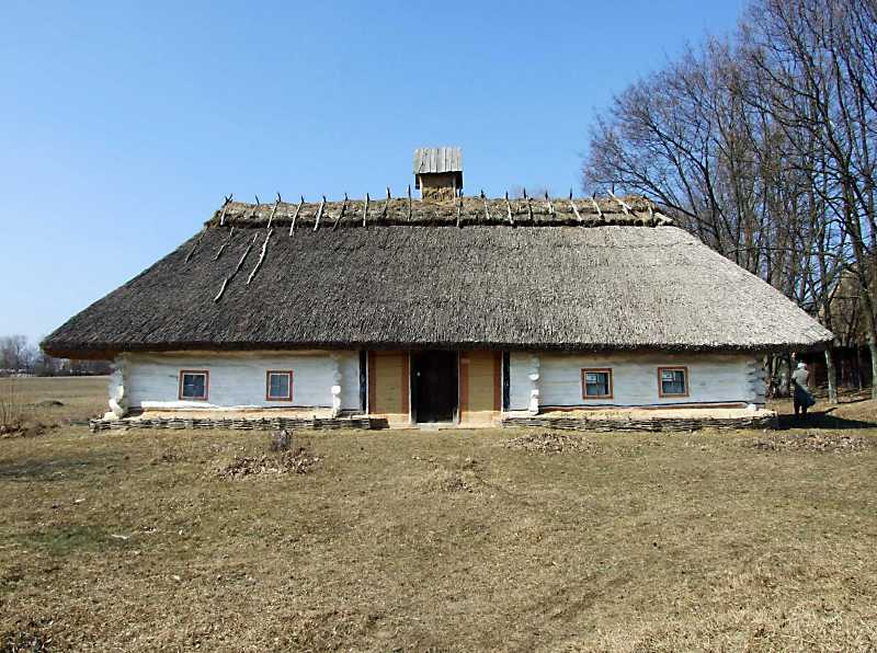 Хата із с.Рижавка Уманського р-ну Черкаської обл., сер.18 ст. (дерев.)… Хата із с.Рижавка