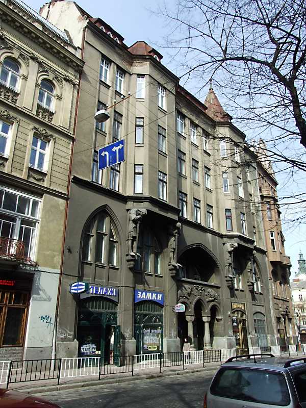 Будинок (вул.Князя Романа, 6) споруджений в 1912 – 1914 рр. (архіт. А.Піллер,… Житловий будинок (№ 6)