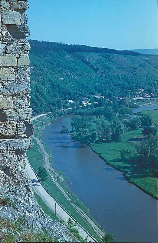 1978 р. Фрагмент башти з видом на Збруч.